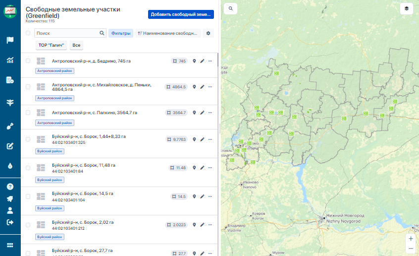 Участки на карте москва. Реестр участков карта. Реестр свободных земельных участков. Карта участков улицы белориценцев.